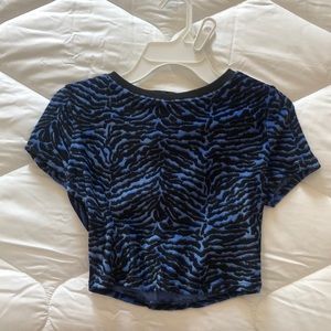 Urban outfitters velvet crop top